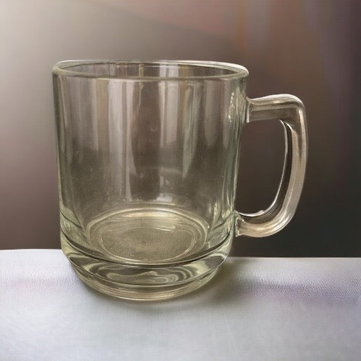 Clear coffee cup